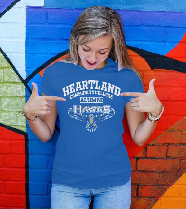 Heartland Community College Alumni Hawks T-Shirt