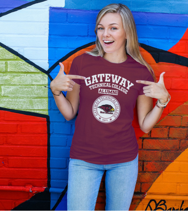 Gateway Technical College Alumni Red Hawks 1911 T-Shirt