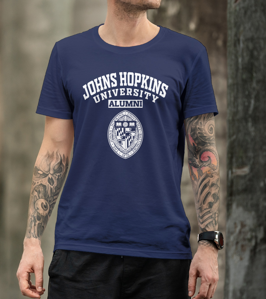 Johns Hopkins University Alumni Seal Baltimore 1876 T-Shirt
