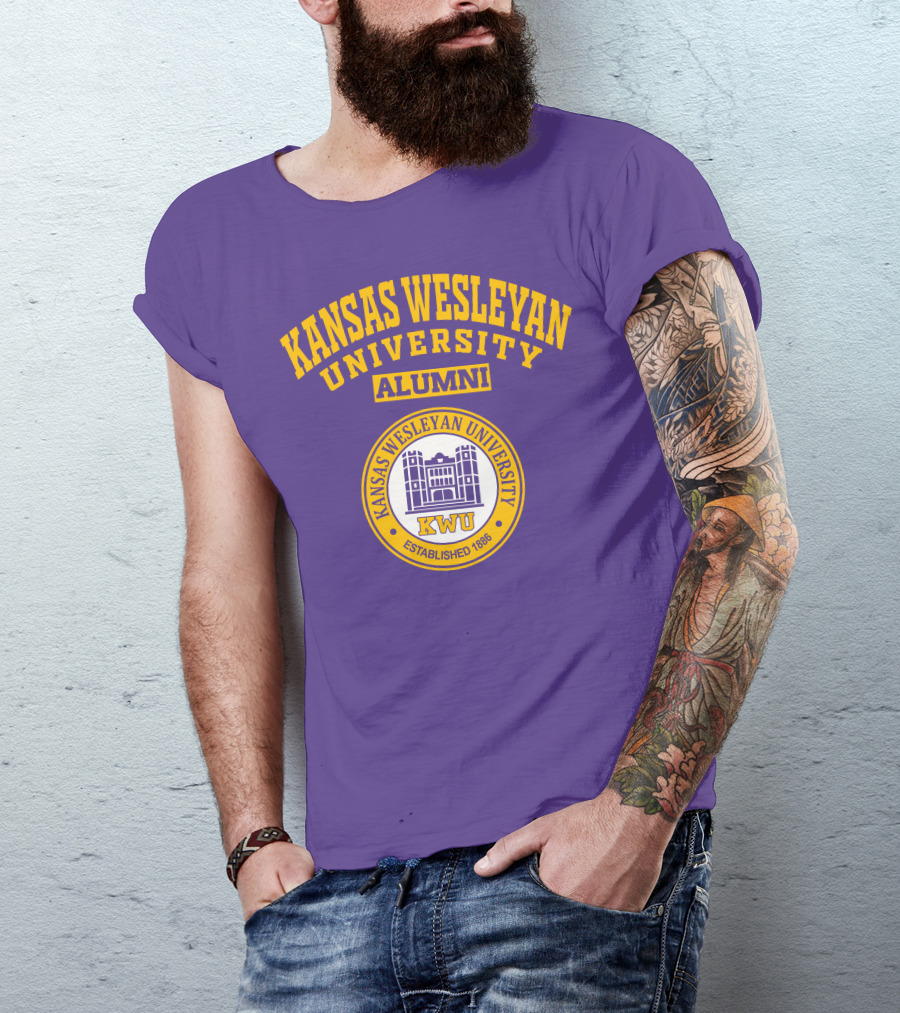Kansas Wesleyan University Alumni KWU Established 1886 T-Shirt