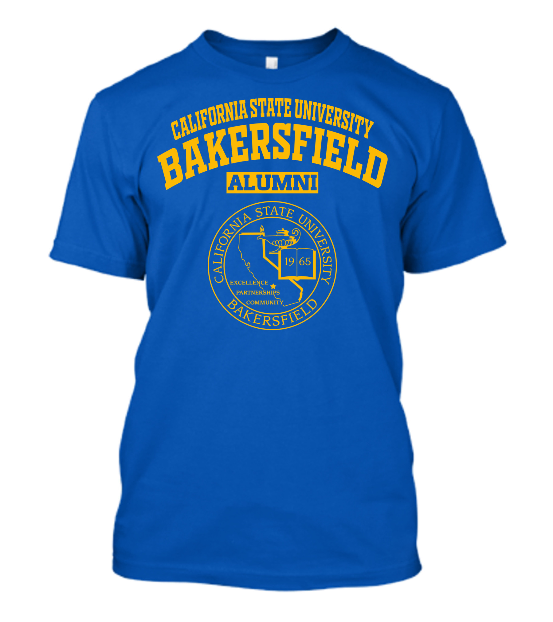 California State University Bakersfield Alumni Seal 1965 Excellence Partnerships Community T-Shirt