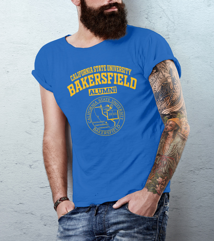 California State University Bakersfield Alumni Seal 1965 Excellence Partnerships Community T-Shirt