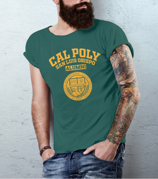 Cal Poly San Luis Obispo Alumni California Polytechnic State University Seal T-Shirt
