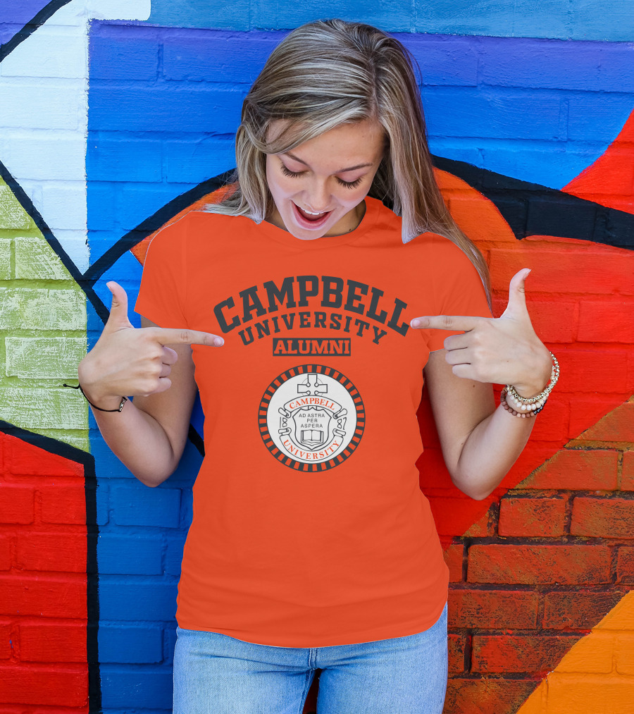 Campbell University Alumni Ad Astra Per Aspera Seal T-Shirt