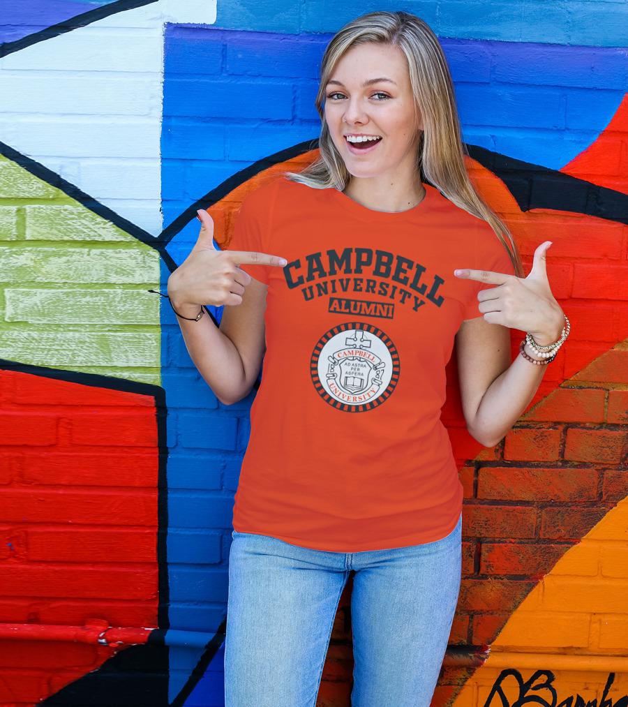 Campbell University Alumni Ad Astra Per Aspera Seal T-Shirt