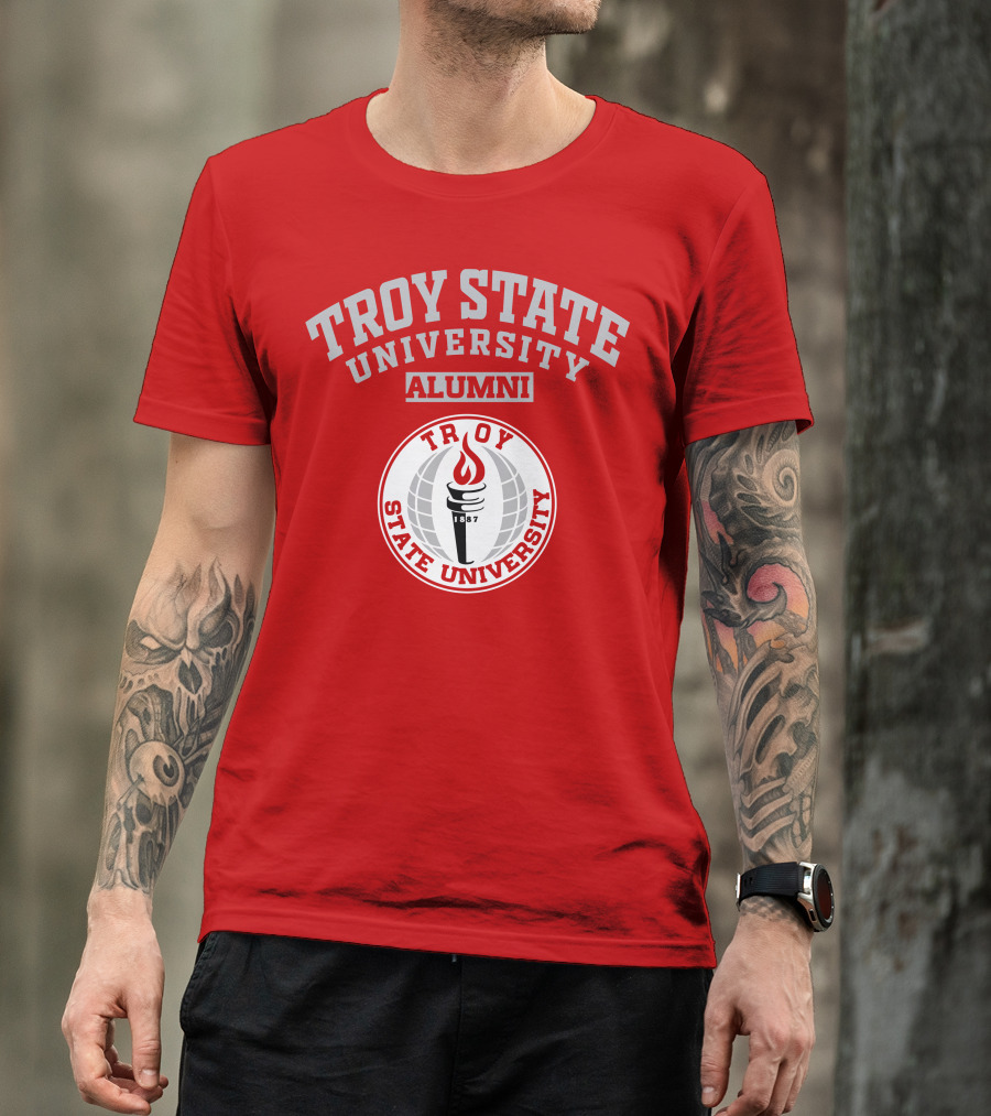 Troy State University Alumni 1887 Torch T-Shirt