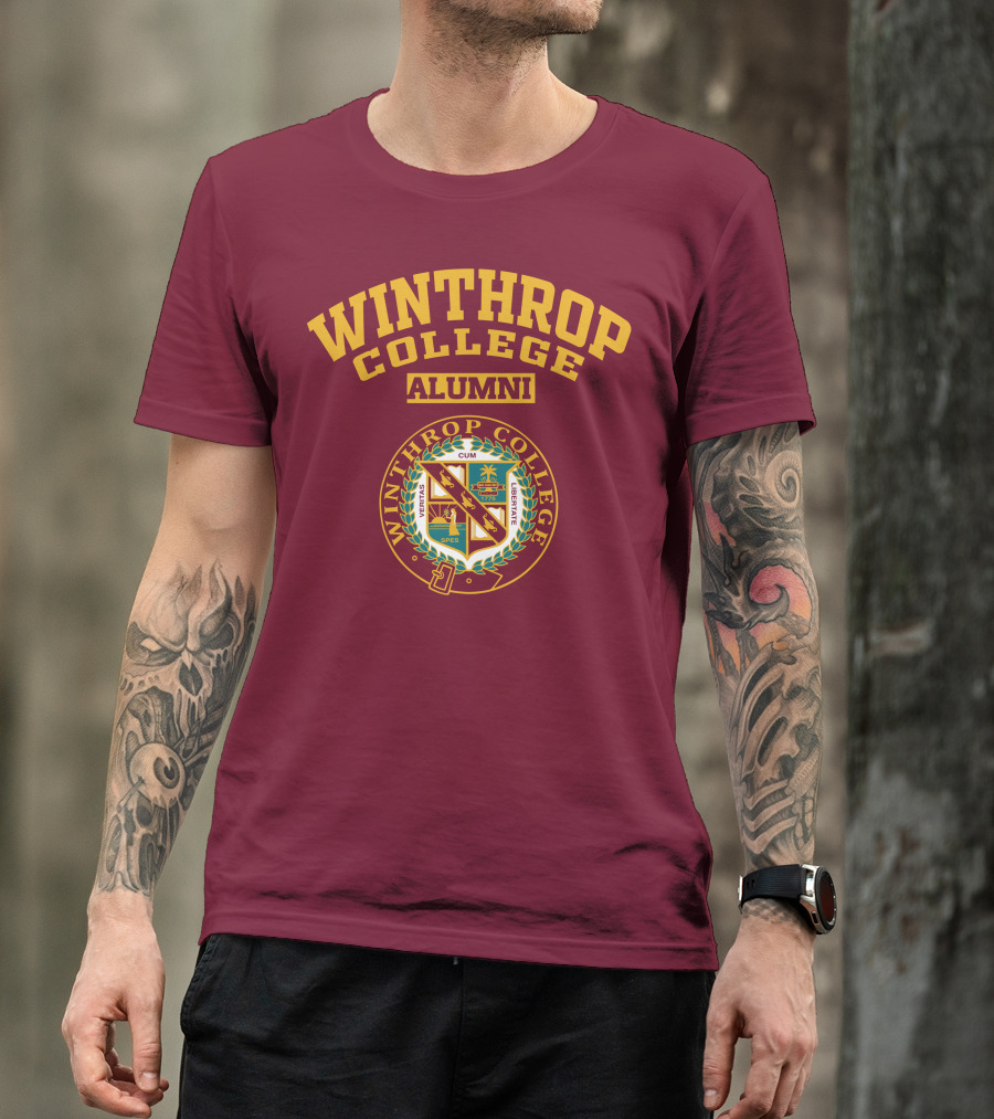 Winthrop College Alumni Vestris Cum Spes Liberate Seal 1875 T-Shirt
