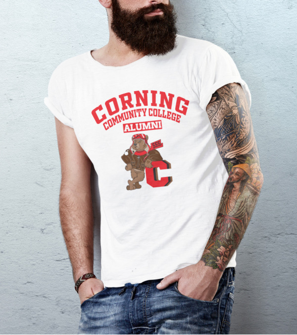 Corning Community College Alumni Bear Mascot CCC T-Shirt