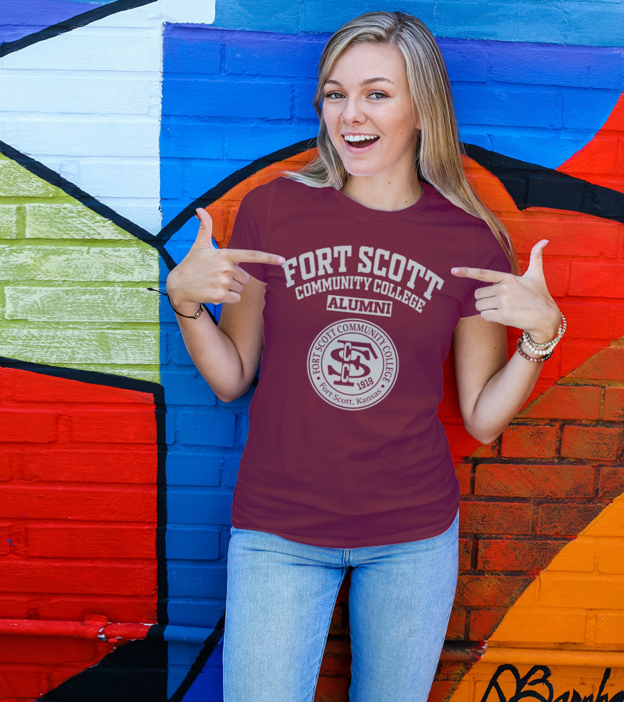 Fort Scott Community College Alumni 1919 Seal Fort Scott Kansas T-Shirt