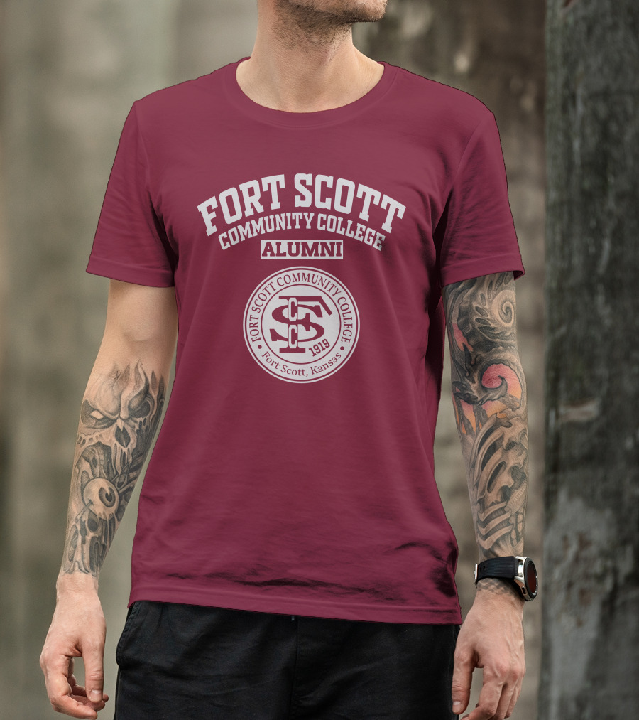 Fort Scott Community College Alumni 1919 Seal Fort Scott Kansas T-Shirt
