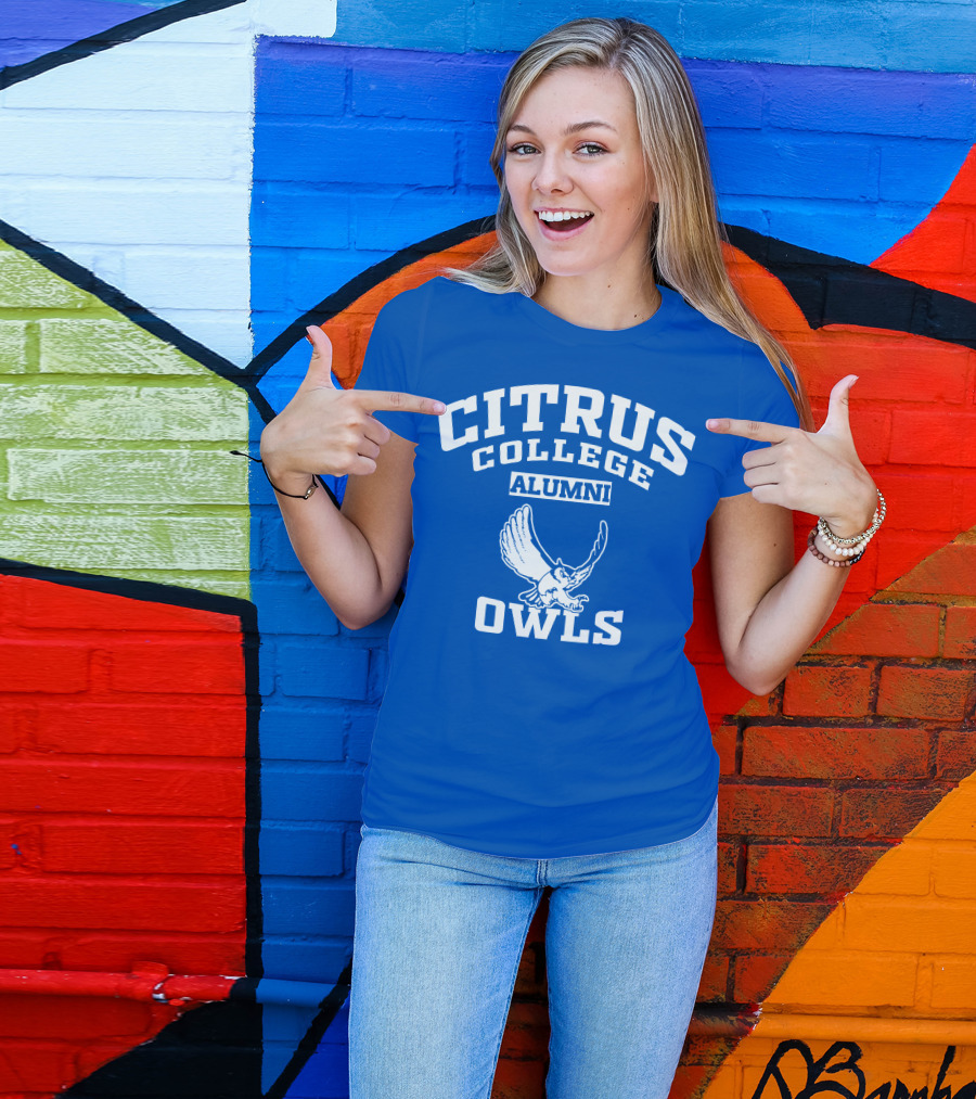 Citrus College Alumni Owls Blue T-Shirt