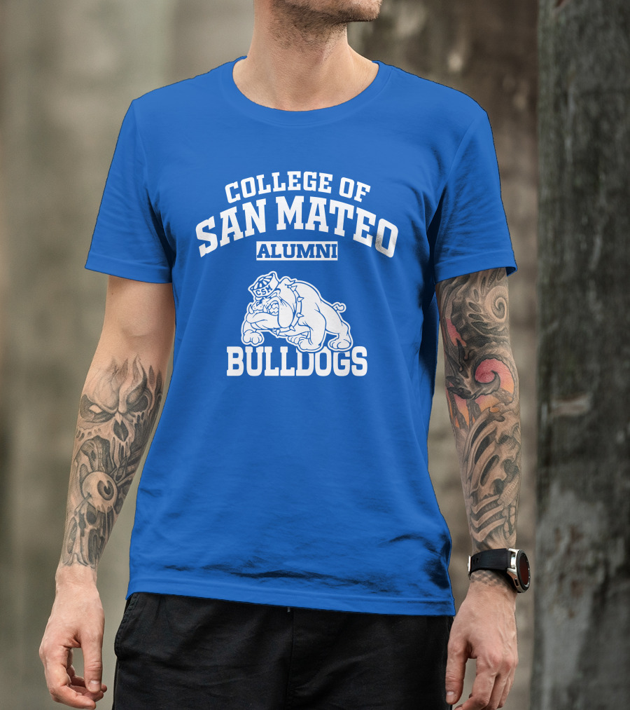 College Of San Mateo Alumni Bulldogs CSM T-Shirt