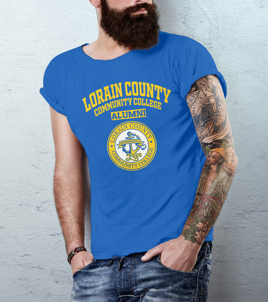 Lorain County Community College Alumni Commodores LCCC T-Shirt