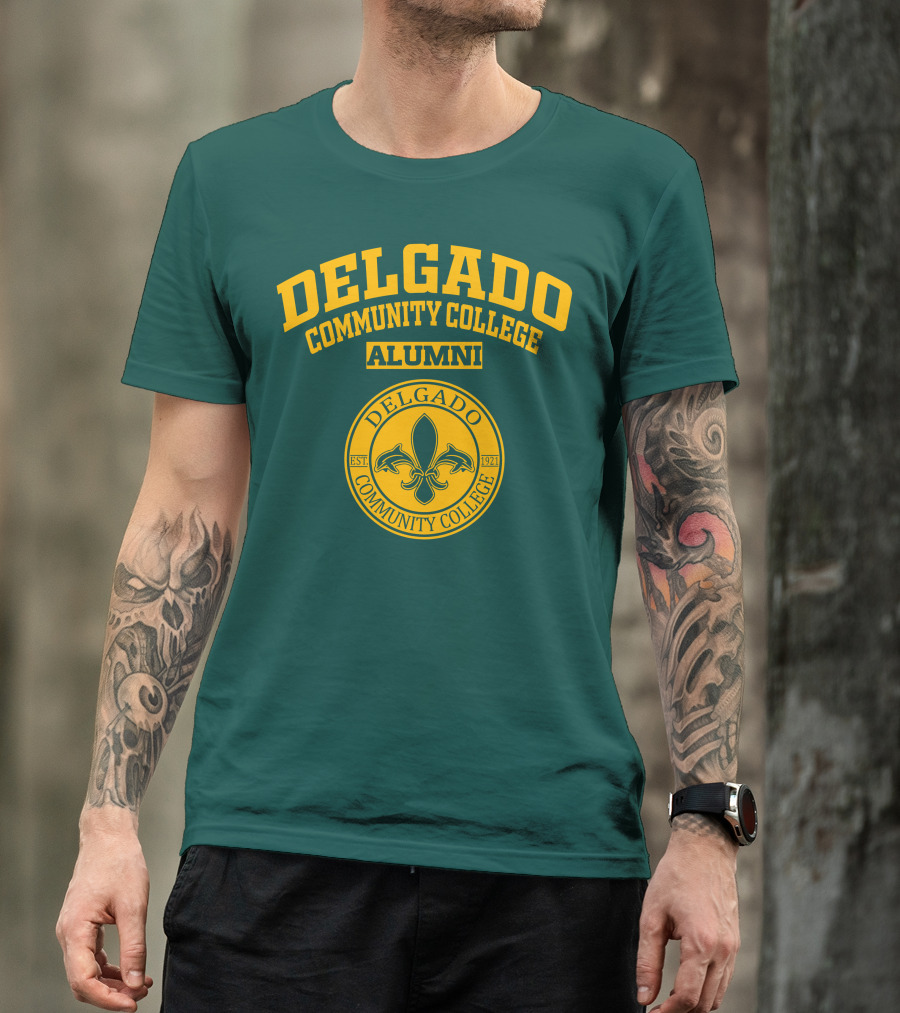 Delgado Community College Alumni EST. 1921 Fleur-de-lis T-Shirt