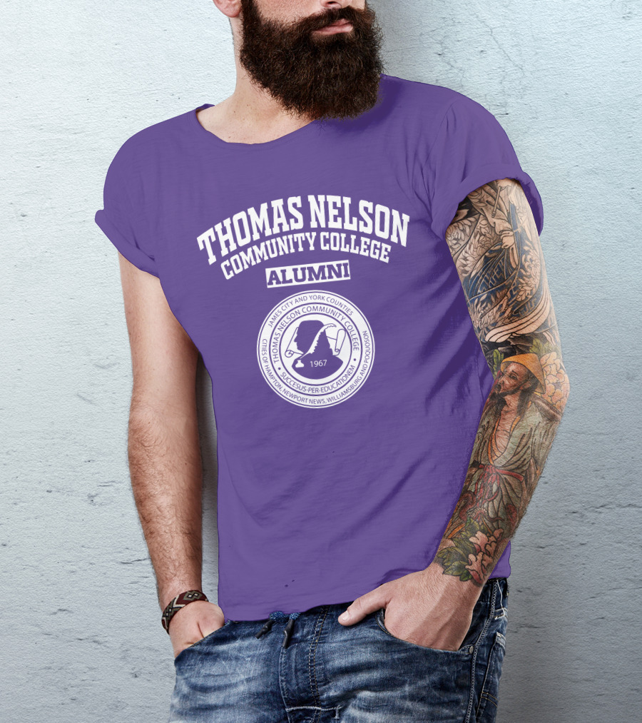 Thomas Nelson Community College Alumni 1967 Seal James City And York Counties Hampton Newport News Williamsburg Poquoson T-Shirt