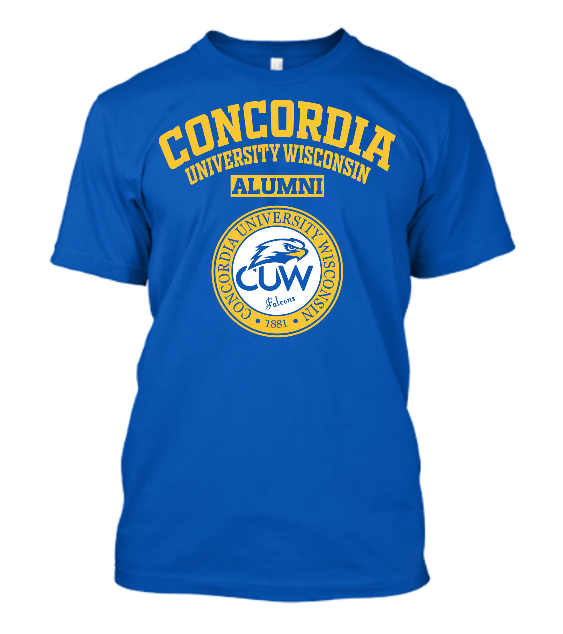 CONCORDIA UNIVERSITY WISCONSIN ALUMNI CUW Falcons 1881 T-Shirt