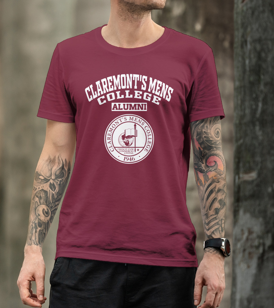 Claremont's Mens College Alumni 1946 Crescit Cum Commercio Civitas T-Shirt
