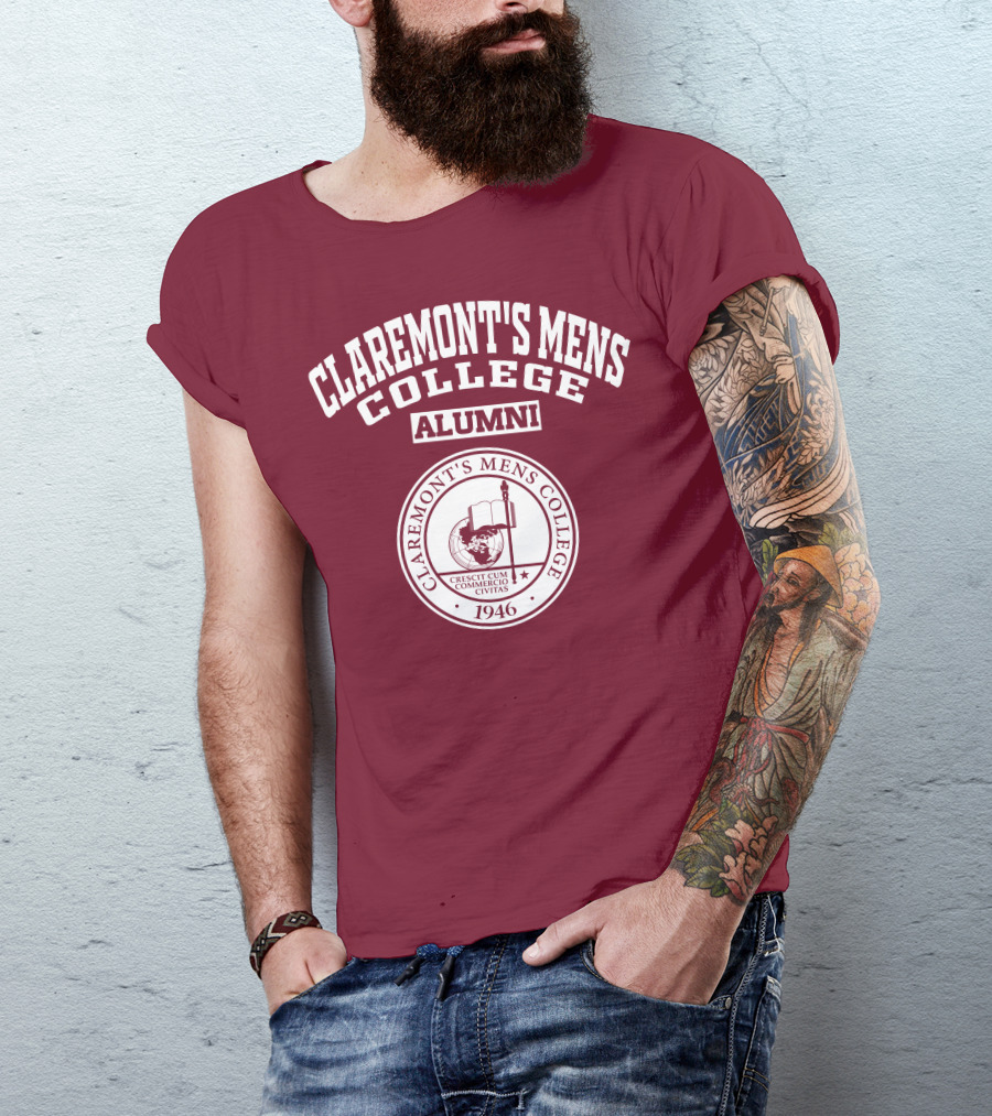Claremont's Mens College Alumni 1946 Crescit Cum Commercio Civitas T-Shirt