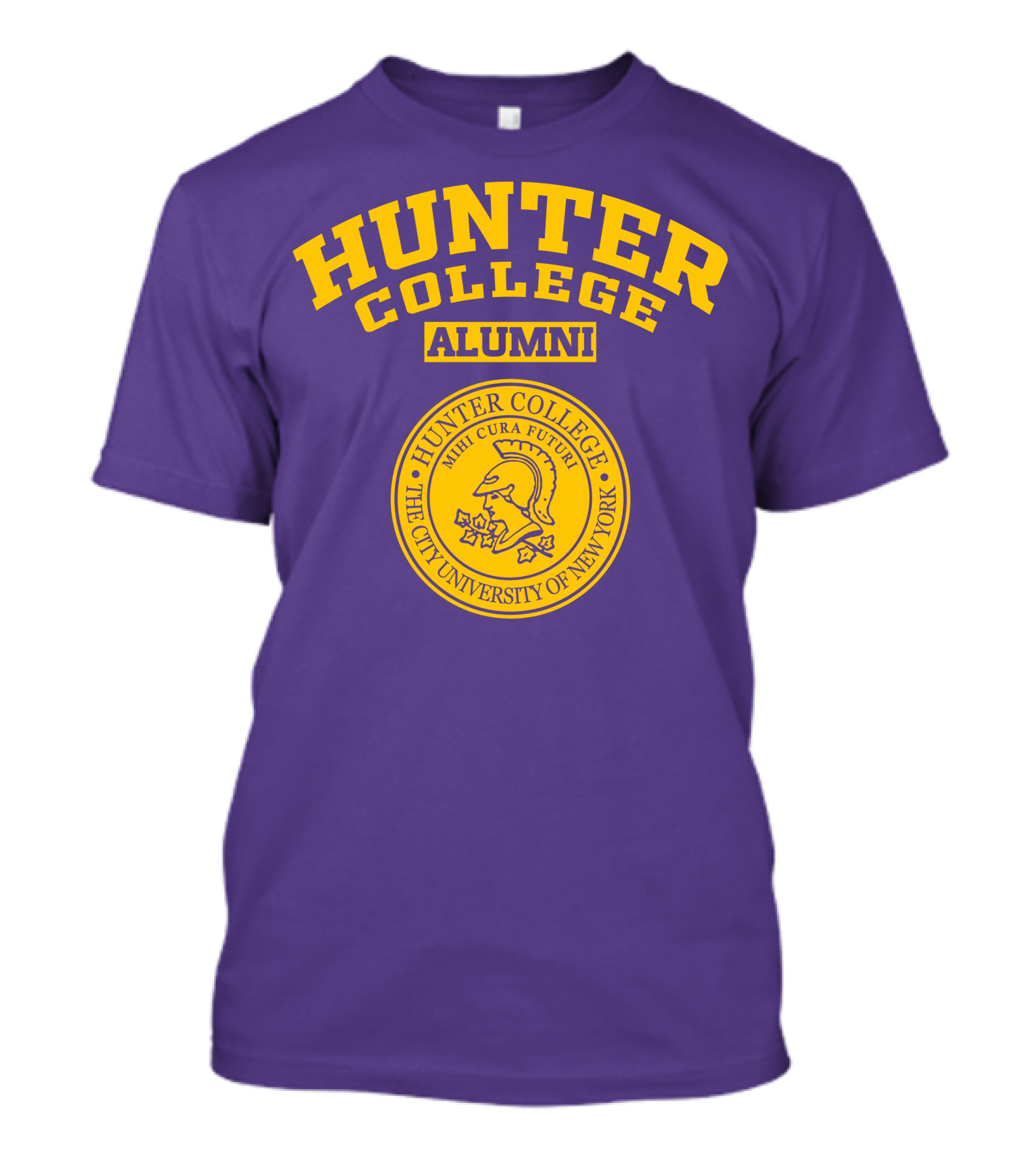 Hunter College Alumni Mihi Cura Futuri Seal The City University Of New York T-Shirt