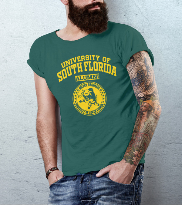 UNIVERSITY OF SOUTH FLORIDA ALUMNI GOLDEN BRAHMANS T-Shirt
