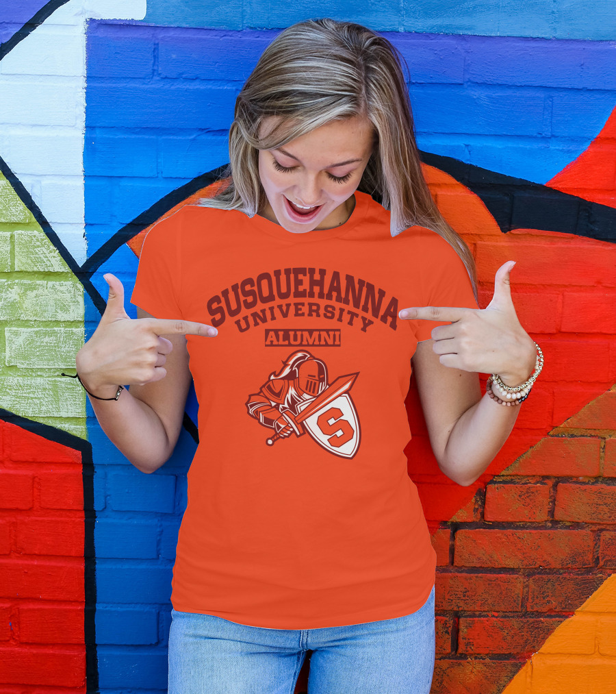 Susquehanna University Alumni Knight Shield S T-Shirt