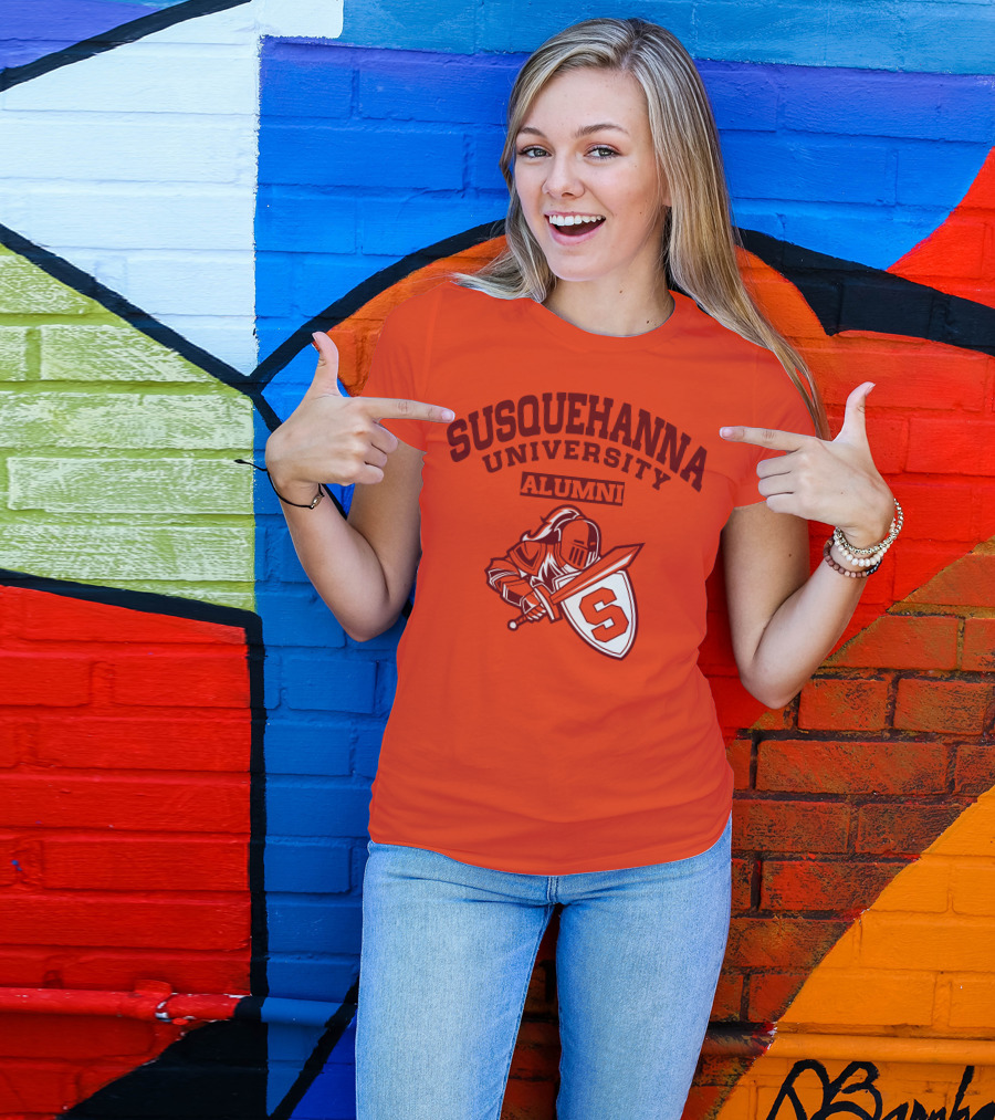 Susquehanna University Alumni Knight Shield S T-Shirt