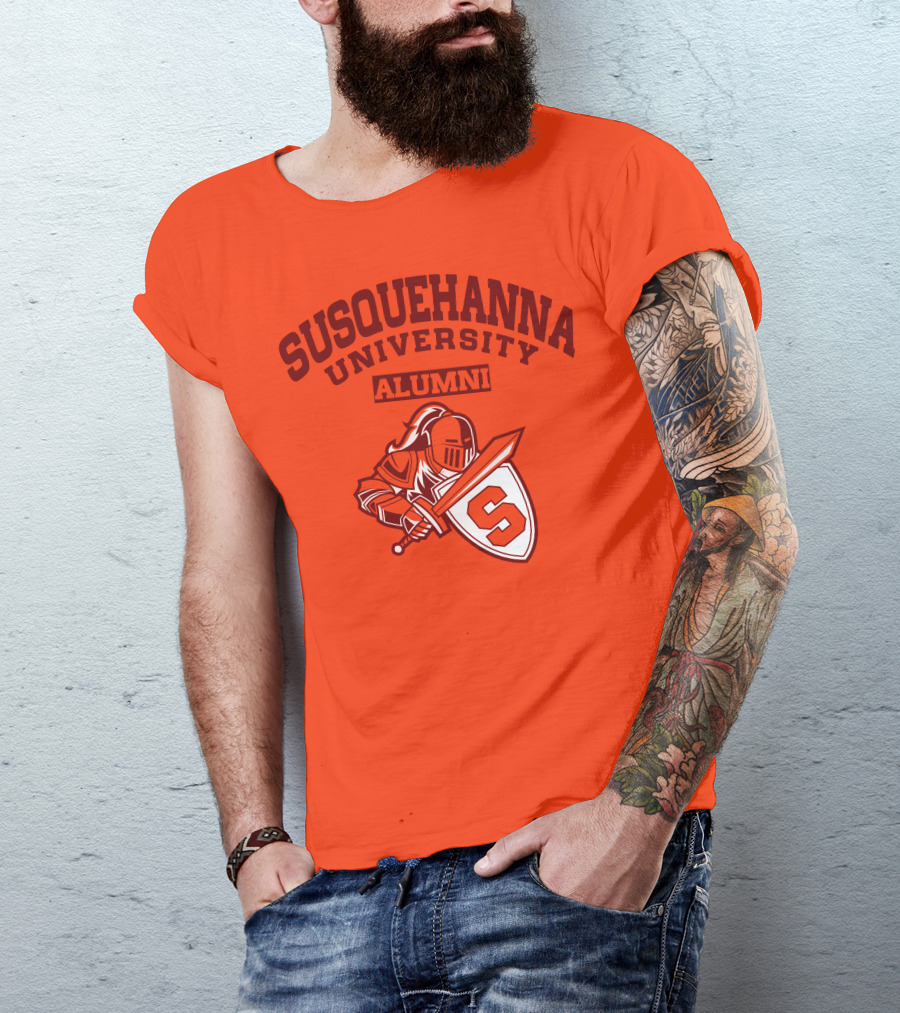 Susquehanna University Alumni Knight Shield S T-Shirt