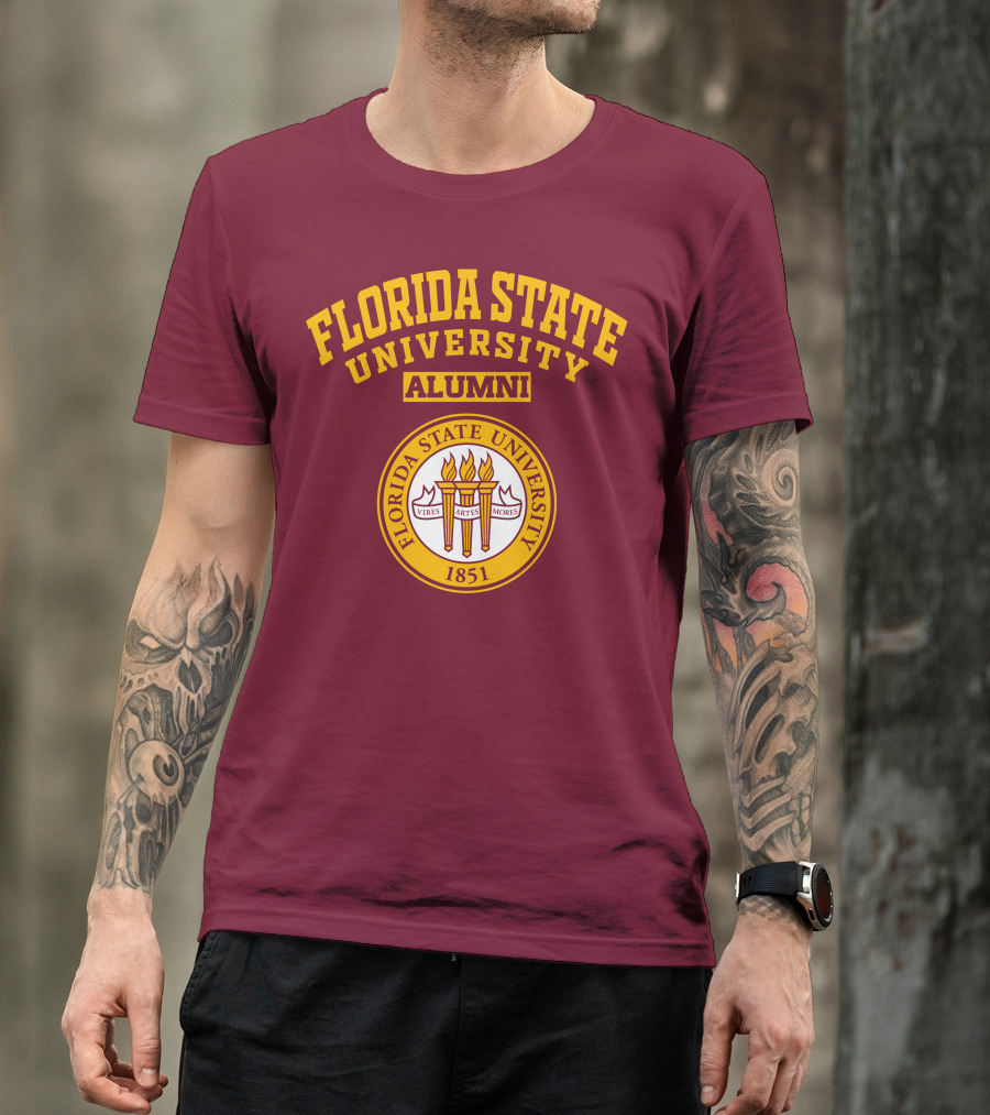 Florida State University Alumni 1851 Vires Artes Mores T-Shirt