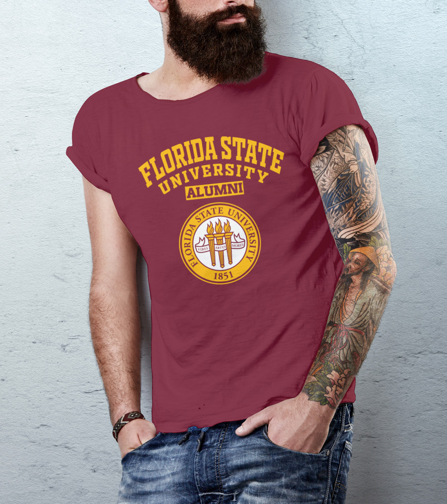 Florida State University Alumni 1851 Vires Artes Mores T-Shirt