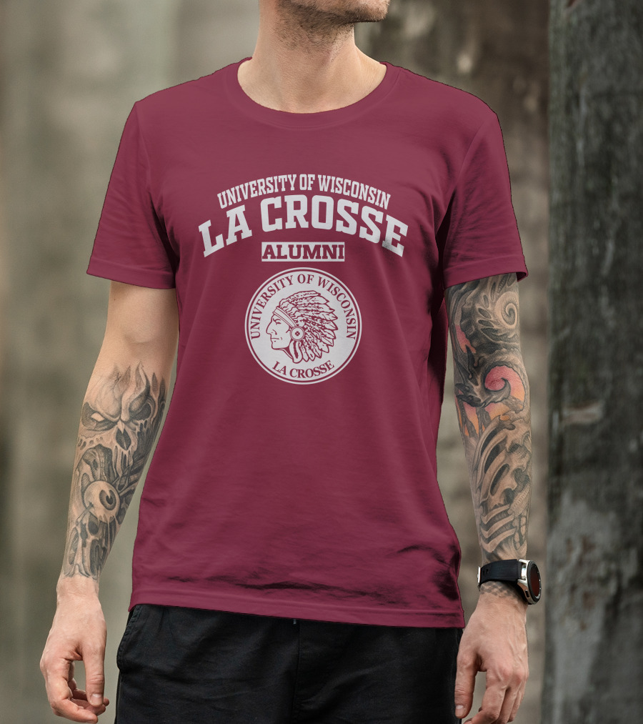 University Of Wisconsin La Crosse Alumni Indian Head T-Shirt
