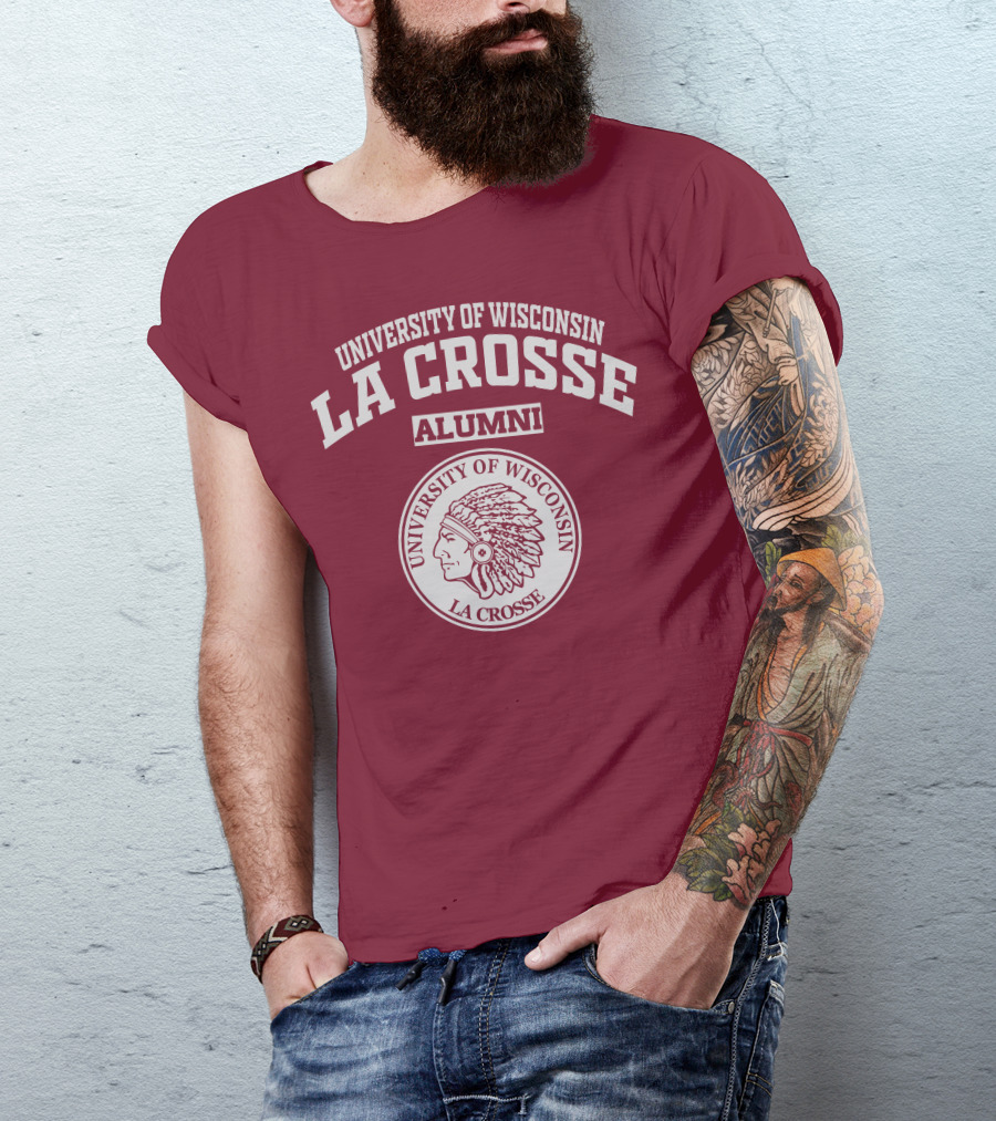 University Of Wisconsin La Crosse Alumni Indian Head T-Shirt