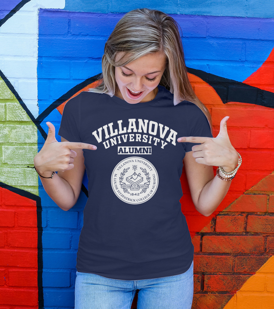 Villanova University Alumni M. Louise Fitzpatrick College Of Nursing 1842 Veritas Unitas Caritas T-Shirt
