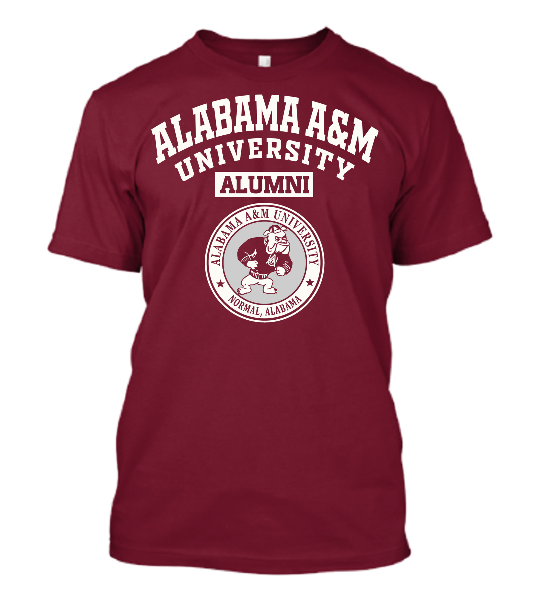 Alabama A&M University Alumni Logo Bulldog Normal Alabama T-Shirt