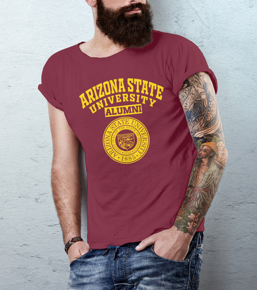 Arizona State University Alumni 1885 Great Seal Ditat Deus T-Shirt