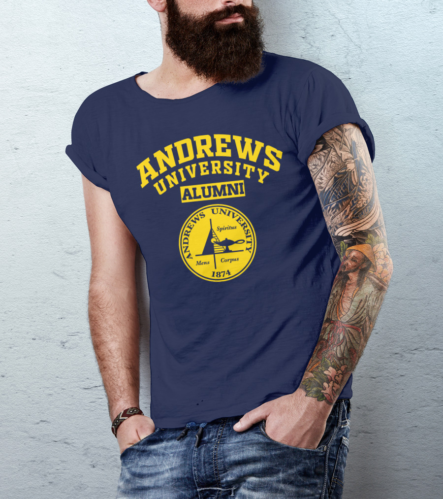 Andrews University Alumni Spiritus Mens Corpus 1874 T-Shirt