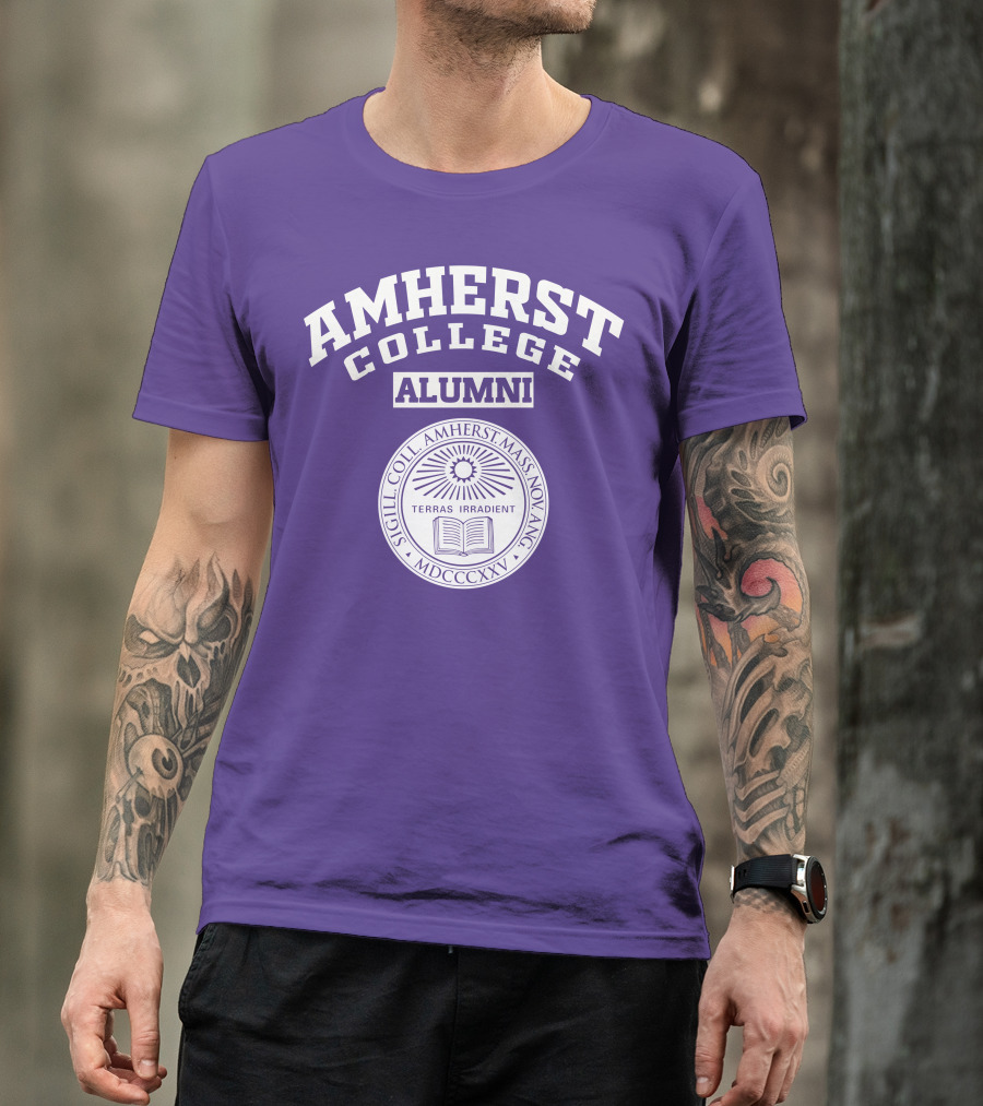 Amherst College Alumni Seal Terras Irradient Sigill Coll MDCCCXXV T-Shirt