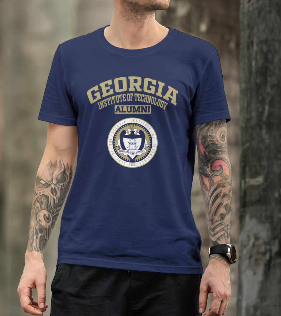 Georgia Institute Of Technology Alumni Seal Progress And Service T-Shirt