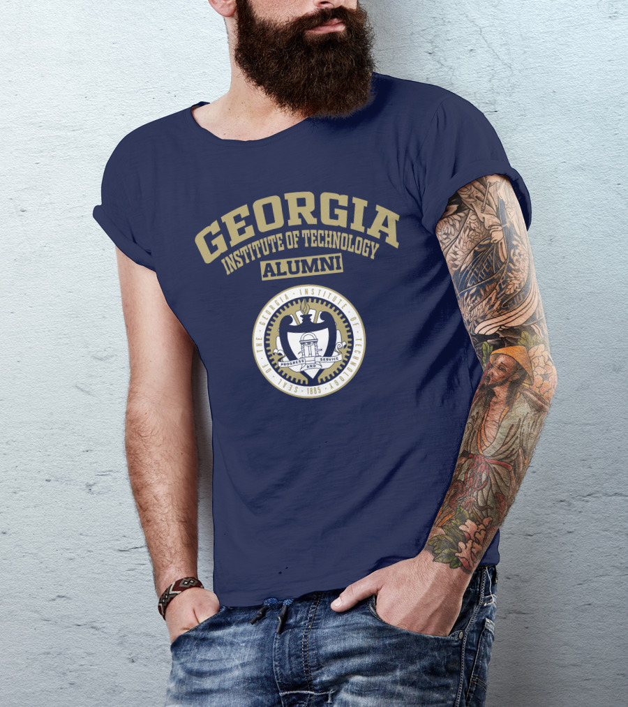 Georgia Institute Of Technology Alumni Seal Progress And Service T-Shirt
