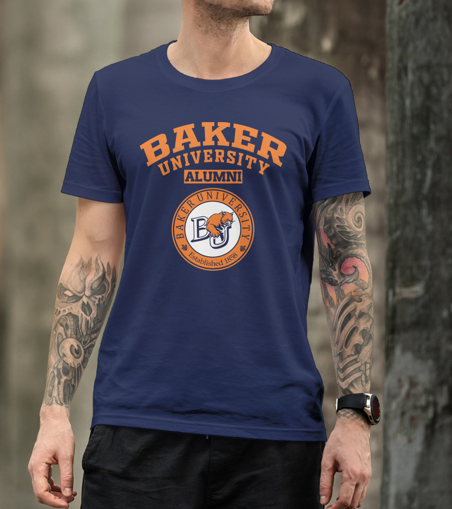 Baker University Alumni Established 1858 Wildcat Logo BU T-Shirt