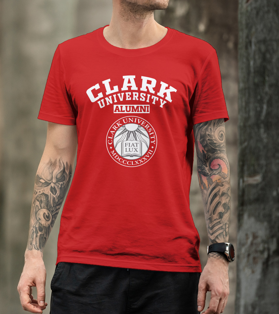 Clark University Alumni Fiat Lux Shield 1887 T-Shirt
