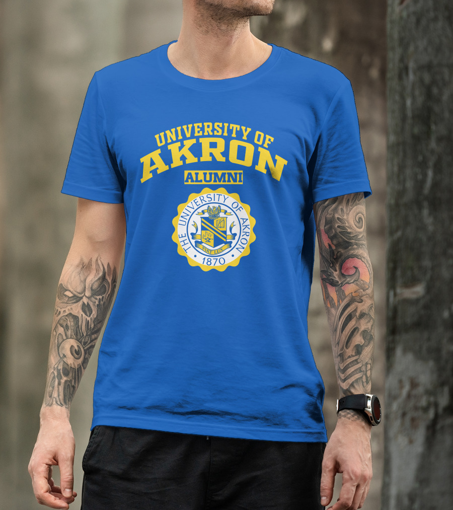 University Of Akron Alumni 1870 Seal T-Shirt
