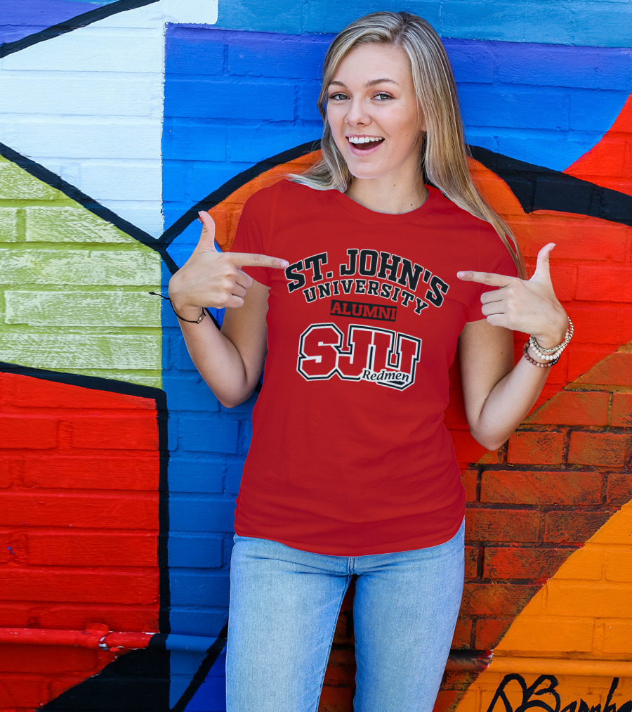 St John's University Alumni SJU Redmen T-Shirt