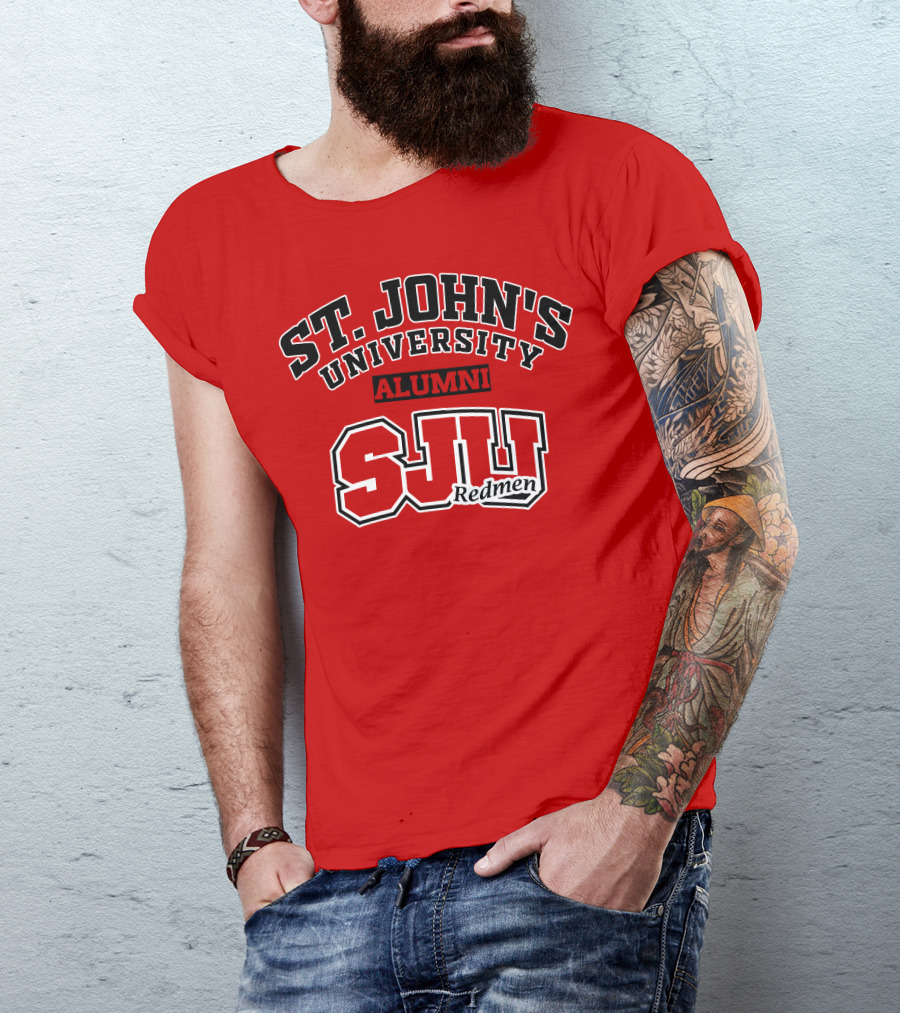 St John's University Alumni SJU Redmen T-Shirt