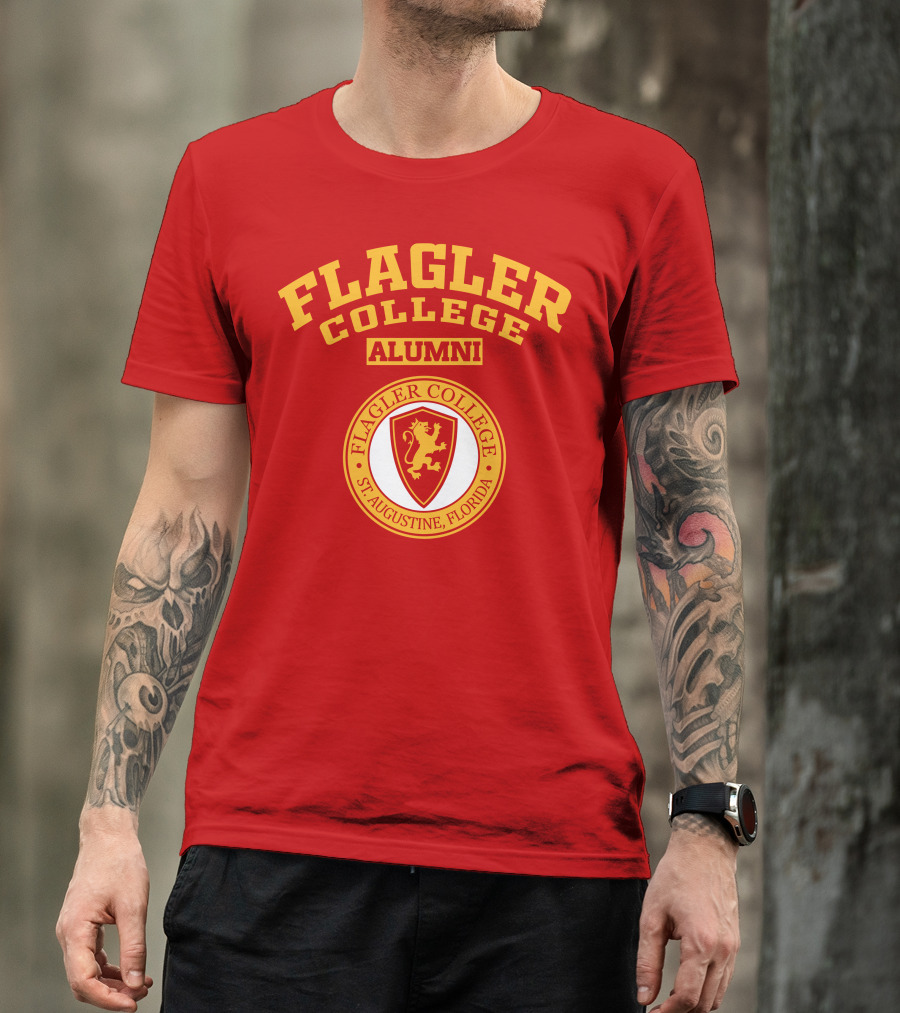 Flagler College Alumni St. Augustine Florida Lion Crest T-Shirt