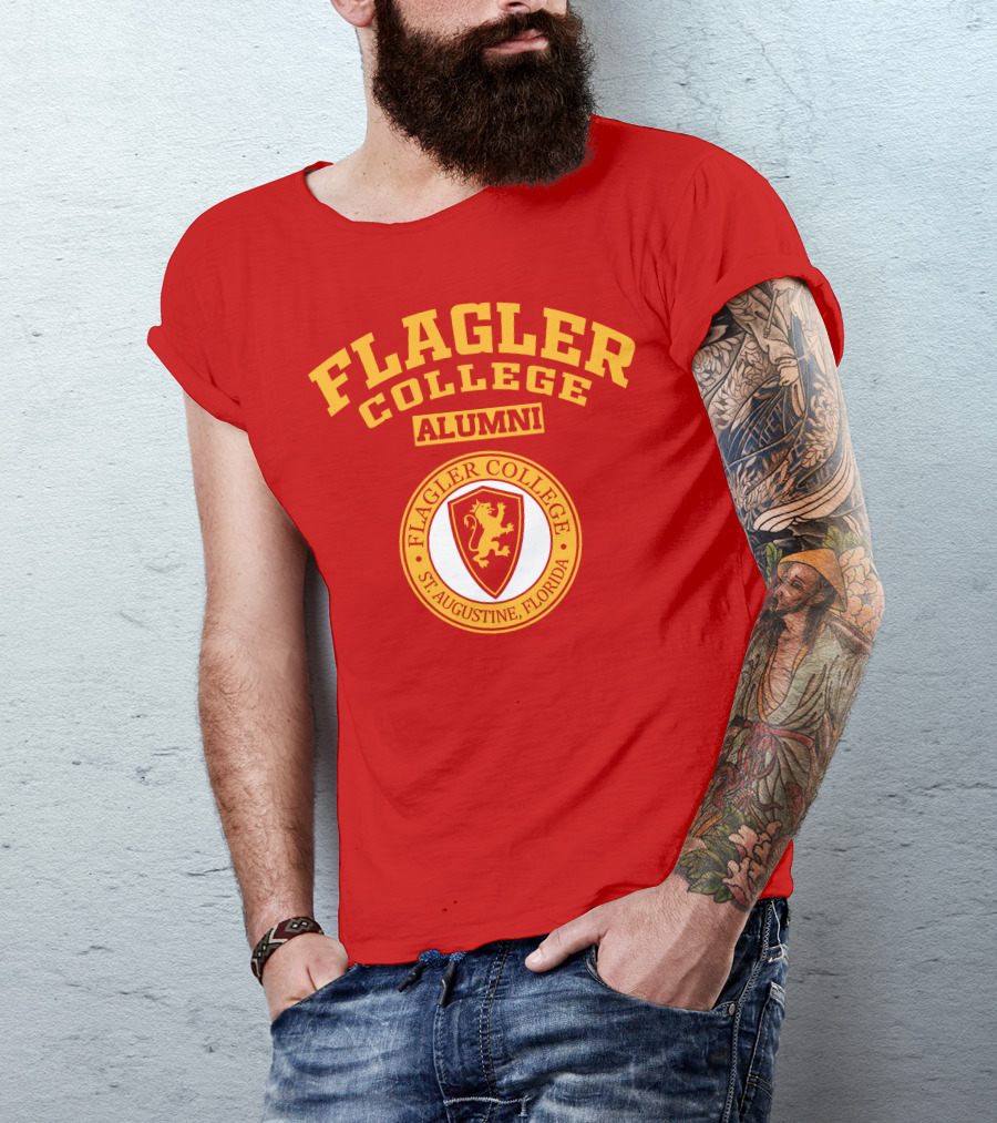 Flagler College Alumni St. Augustine Florida Lion Crest T-Shirt