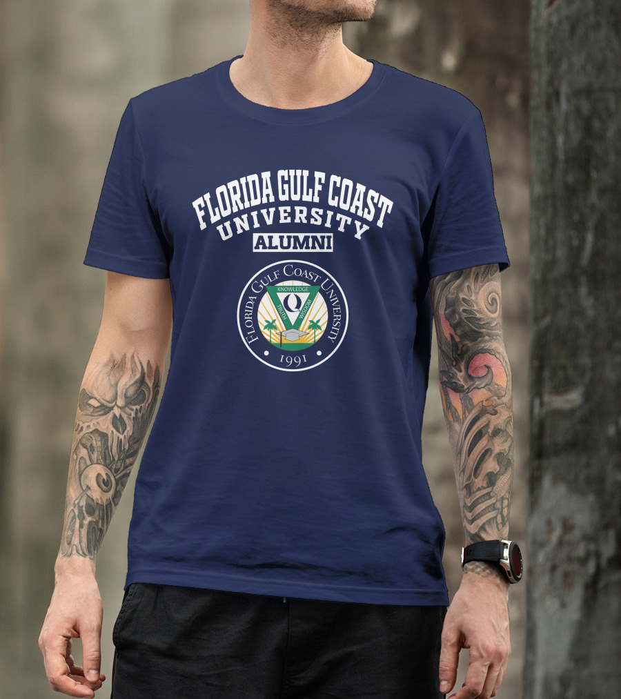 Florida Gulf Coast University Alumni Logo 1991 Crest T-Shirt