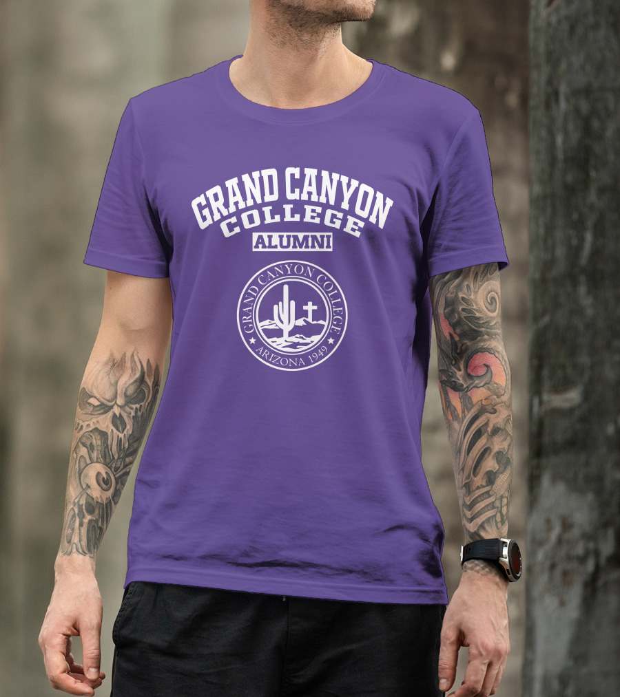 Grand Canyon College Alumni Arizona 1949 Cactus Cross Seal T-Shirt