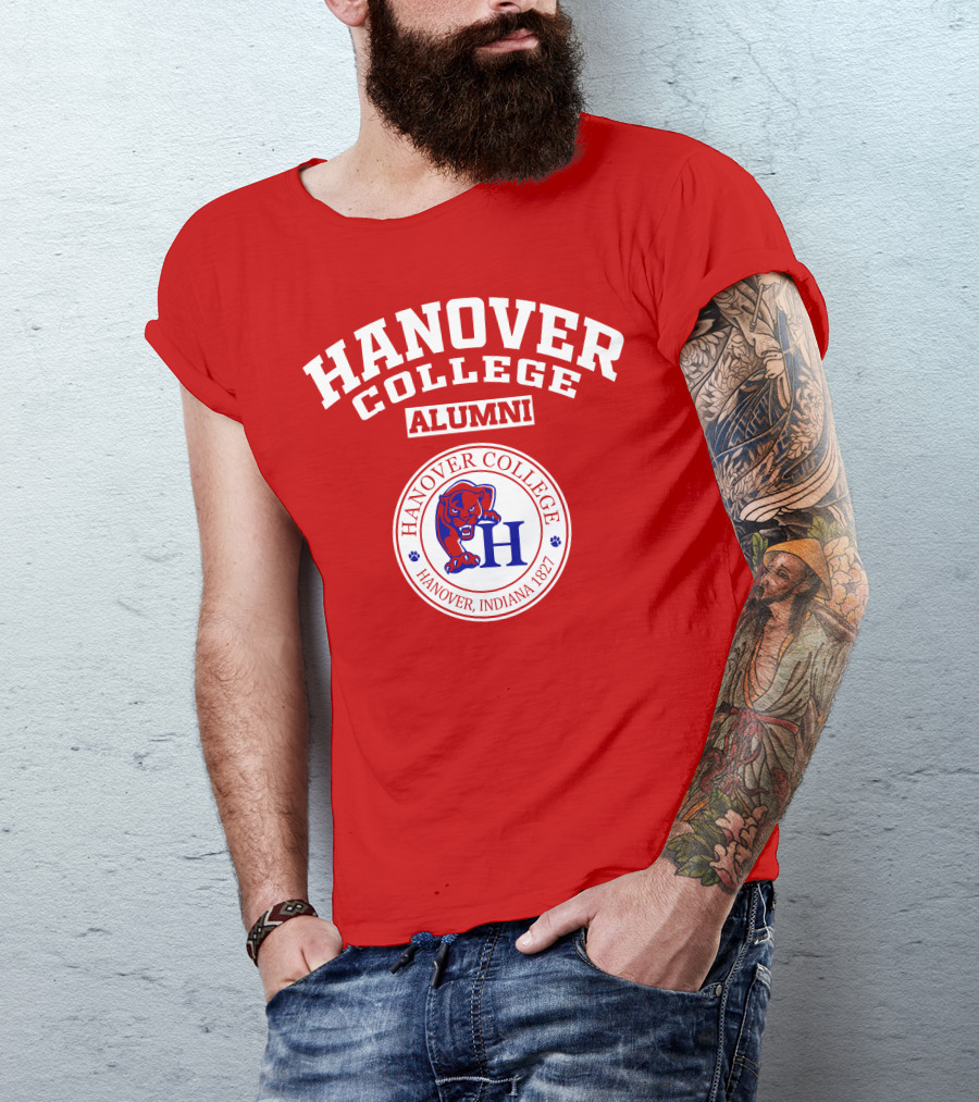 HANOVER COLLEGE ALUMNI HANOVER INDIANA 1827 PANTHER T-Shirt