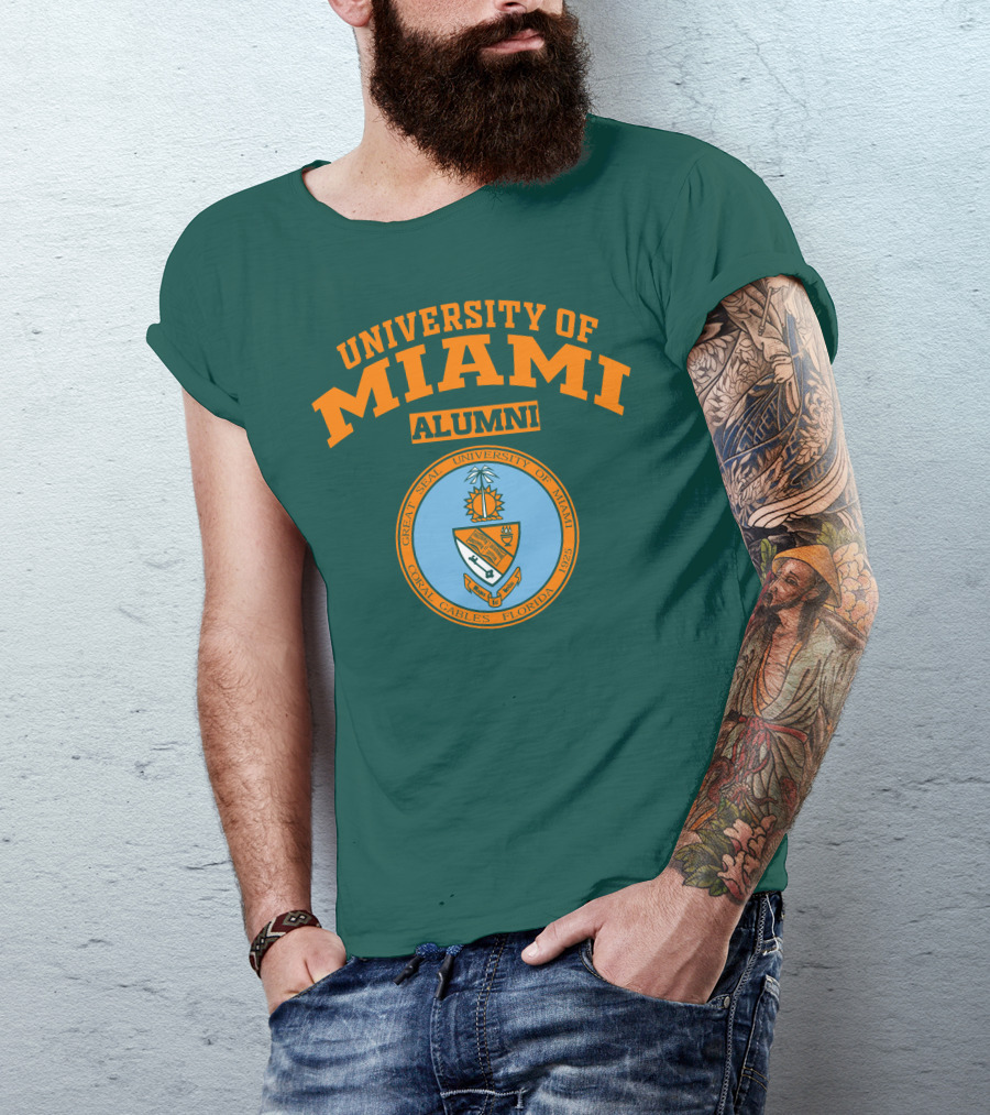 University Of Miami Alumni Great Seal Coral Gables Florida 1925 T-Shirt