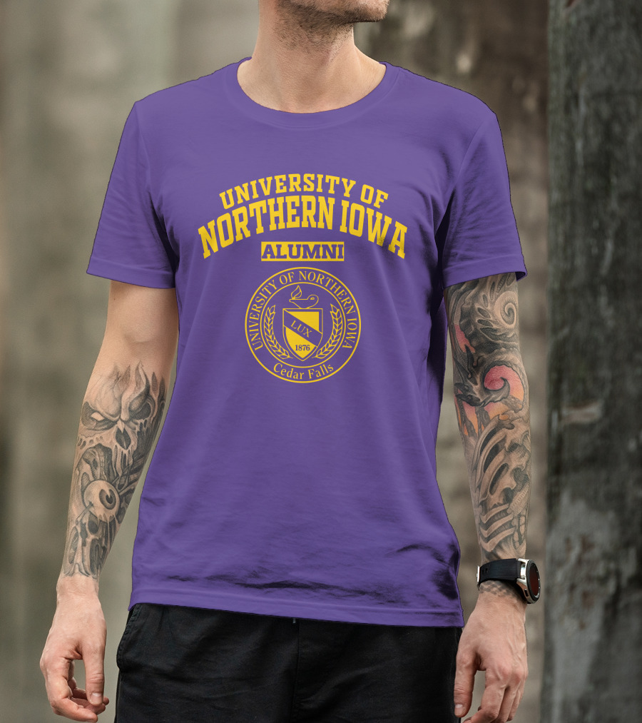 University Of Northern Iowa Alumni Cedar Falls 1876 Lux T-Shirt